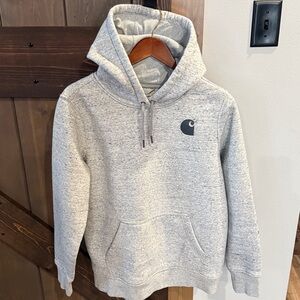 Carhartt Heather Gray Pullover Hoodie size L